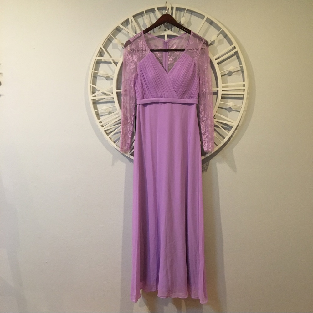 NWT Lace Sleeve Dress - Light Purple